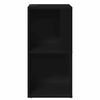 vidaXL Corner Cabinet Black 33x33x67 cm Engineered Wood