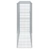 vidaXL Gabion Basket with Cover 200x50x150 cm Galvanised Iron