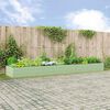 vidaXL Planter Pastel Green 480 x 100 x 45 cm Galvanised Steel