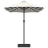vidaXL Garden Parasol Sand 385 x 209 x 244 cm Polyester and Steel