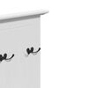 vidaXL Hallway Cabinet with Hooks BODO White 50x40x157 cm