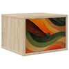 vidaXL Wall-mounted Bedside Cabinet BONN Sonoma Oak 36 x 33 x 25 cm