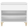 vidaXL Shoe Cabinet White 70x36x60 cm Engineered Wood