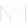 vidaXL Chainlink Fence with Spikes 25 x 1.2 m Galvanised Steel Silver