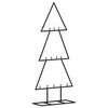 vidaXL Metal Christmas Tree for Decoration Black 60 cm