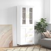 vidaXL Highboard White 69,5x34x180 cm Engineered Wood