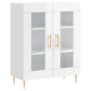 vidaXL Sideboard High Gloss White 69.5x34x90 cm Engineered Wood