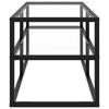 vidaXL TV Cabinet Black with Tempered Glass 100x40x40 cm