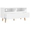 vidaXL TV Cabinet High Gloss White 90x40x48.5 cm Engineered Wood