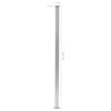 vidaXL Fence Posts 2 pcs Aluminium 185 cm
