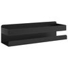 vidaXL Shower Shelf Matt Black 23x6.5x6 cm Brushed 304 Stainless Steel