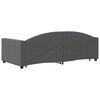 vidaXL Daybed with Trundle without Mattress Dark Grey 90x190 cm Single