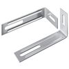 vidaXL Anti Tip Bracket 2 Silver 74.5 x 15 x 32 mm Iron