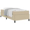 vidaXL Bed Frame with Mattress Light Green Grey 90 x 200 cm Fabric
