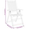 vidaXL 3 Piece Garden Dining Set Solid Wood Acacia