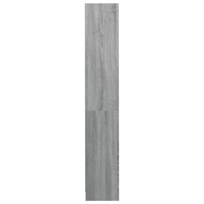 vidaXL 4-Tier Book Cabinet Grey Sonoma 80x24x142 cm Engineered Wood