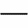 vidaXL Awning Valance Black 230 x 20 cm Canvas