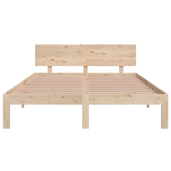 vidaXL Bed Frame without Mattress Solid Wood Pine 140x200cm