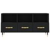vidaXL TV Cabinet Black 102x36x50 cm Engineered Wood