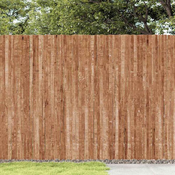 vidaXL Bark Fence Brown 400 x 150 cm Bark