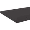 vidaXL Wall Shelf with Shelf 2 pcs Black 40 x 17.5 x 2.5 cm