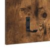 vidaXL Wall-Mounted Coat Rack with Shelf Smoked Oak 40 x 10 x 90 cm
