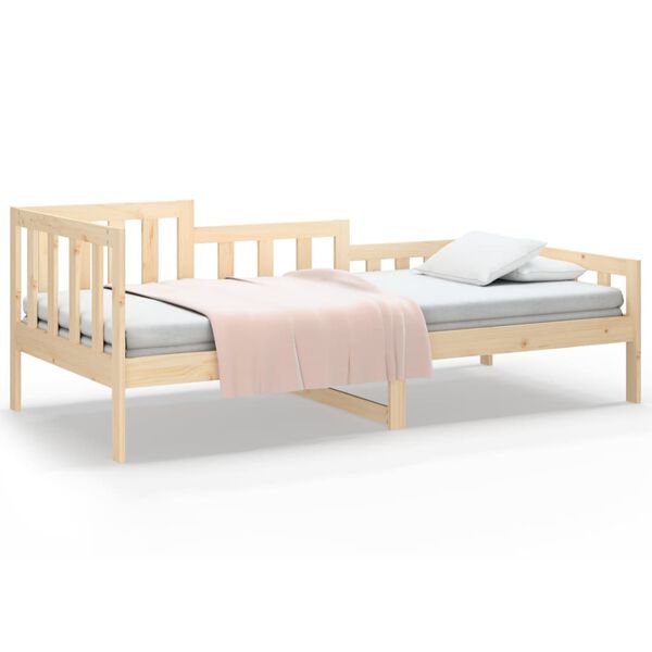 vidaXL Day Bed without Mattress 90x190 cm Single Solid Wood Pine
