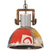 vidaXL Industrial Hanging Lamp 25 W Multicolour Round 30 cm E27
