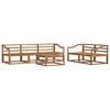 vidaXL Outdoor Sofa Set 6 pcs Natural Solid Acacia Wood