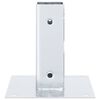 vidaXL Post Bases Square 12 pcs Silver 46x46 mm Galvanised Steel
