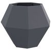 vidaXL Planter 2 pcs Anthracite 75 x 75 x 60 cm Steel