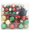 vidaXL Christmas Bauble Set with 300 LEDs 120 pcs Multicolour Plastic