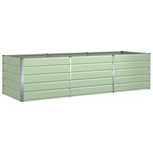 vidaXL Planter Pastel Green 290 x 100 x 75 cm Galvanised Steel
