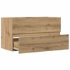 vidaXL Bathroom Hanging Cabinet Artisian Oak 80x38.5x45 cm Engineered Wood