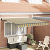 vidaXL Retractable Awning Manual Multicolour 350 x 250 cm
