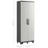 Keter Multipurpose Storage Cabinet Gear Black and Grey 182 cm