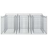 vidaXL Gabion Raised Bed Silver 150 x 100 x 60 cm Galvanised Steel