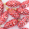 vidaXL Christmas Pine Cone Ball 40 pcs Red