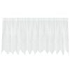 vidaXL Lace Curtain with Curtains Floral White 100 x 300 cm Polyester