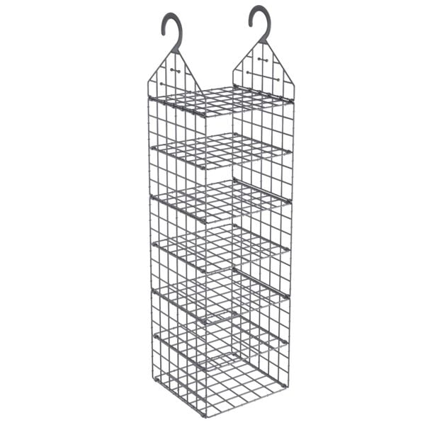 vidaXL Hanging Closet Organiser with 7 Shelves 2 pcs