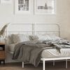 vidaXL Metal Replace Headboard White 137 cm