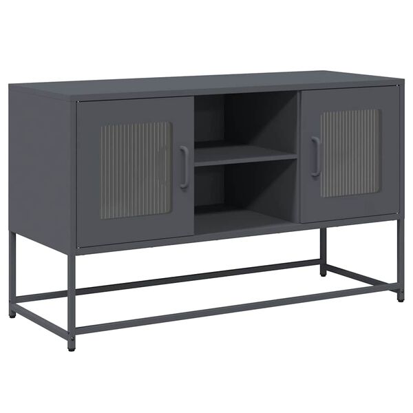vidaXL TV Cabinet Anthracite 100.5x39x60.5 cm Steel
