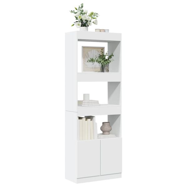 vidaXL Highboard&nbsp;White 63x33x180 cm Engineered Wood