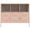 vidaXL Sideboard Pink 100.5x39x79 cm Steel