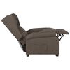 vidaXL Recliner Chair Brown Fabric