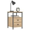 vidaXL Bedside Cabinets 2 pcs Sonoma Oak 34x35.5x50 cm Engineered Wood