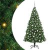 vidaXL Artificial Christmas Tree with 300 LEDs with Stand Green 210 cm