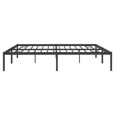 vidaXL Metal Bed Frame Black 183x213 cm