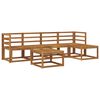 vidaXL Outdoor Sofa Set 6 pcs Natural Solid Acacia Wood