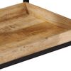 vidaXL Kitchen Trolley 60x40x80 cm Solid Rough Wood Mango